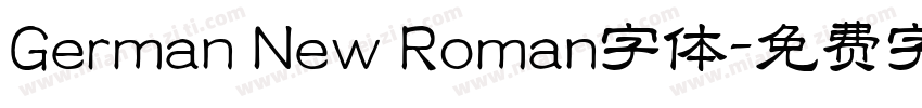 German New Roman字体字体转换